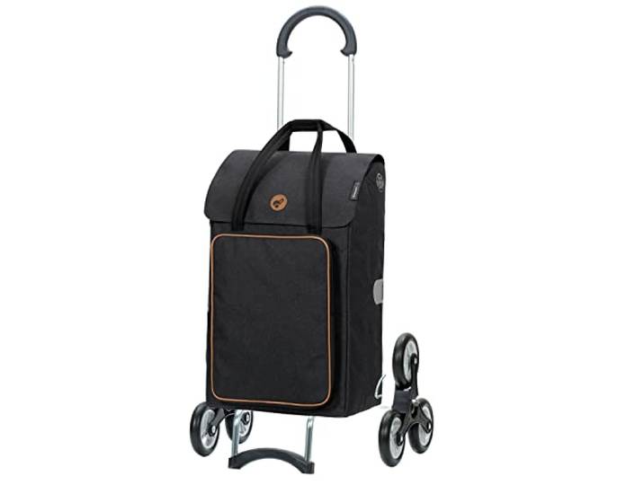 ANDERSEN Einkaufstrolley - Treppensteiger Scala Shopper Ipek BO schwarz 45 L Einkaufsroller,isoliert,Kühltasche,vielseitig, leichtgängig, Räder abnehmbar, Treppensteiger