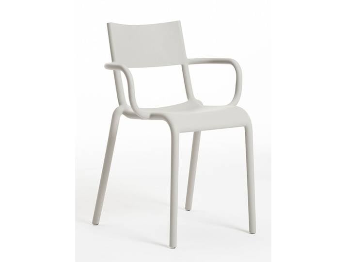 Kartell Esstischstuhl Generic A grau, Designer Philippe Starck, 52.5x79x52 cm