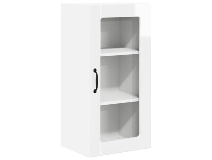 fsahslih Küchen Wandschrank Hochglanz Weiß 40x31x80 cm Hängeschrank Kompakter Hängeschrank schafft Ordnung in Küche und Esszimmer. Platzsparende Aufbewahrung für Geschirr und Vorräte.
