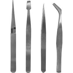 Modellbau-Pinzetten-Set, 4-teilig