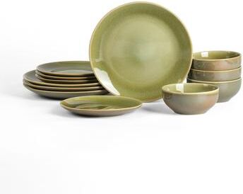 Stone Lain Riley Stoneware Dinnerware Set with Reactive Glaze