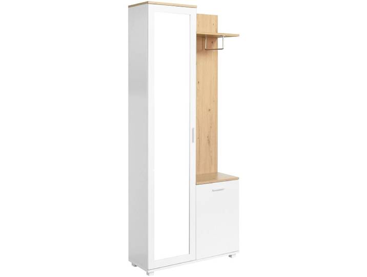 Garderobe LULLY 80x30.5x189cm weiss