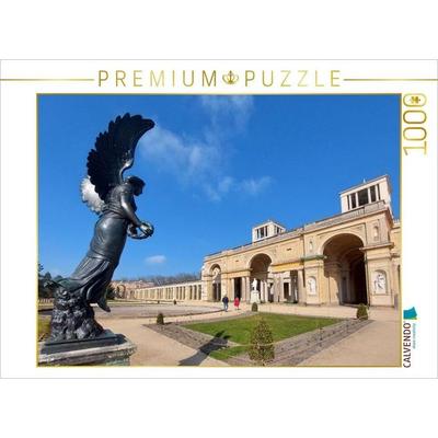 CALVENDO Puzzle Engelsstatue am Orangerieschloss im Park von Schloss Sanssouci | 1000 Teile Lege-Größe 64x48cm Foto-Puzzle für glückliche Stunden