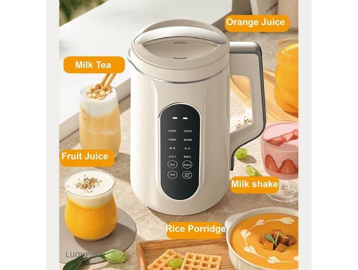 Machine à lait de soja 2000 ml, presse-agrumes électrique, programmation 12h, machine à pâte de riz, chauffage rapide, broyeur alimentaire, maintien au chaud automatique, 800 W