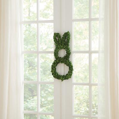 Preserved Boxwood Bunny Wreath - Ballard Designs
