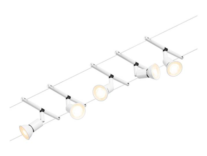 Seilsystemleuchte-Set Salt Weiss 16 cm 10 m