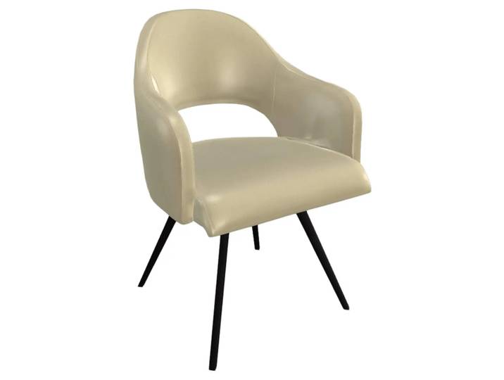 Stuhl Salesa Trendstühle / Farbe: Avorio / Material: Leder