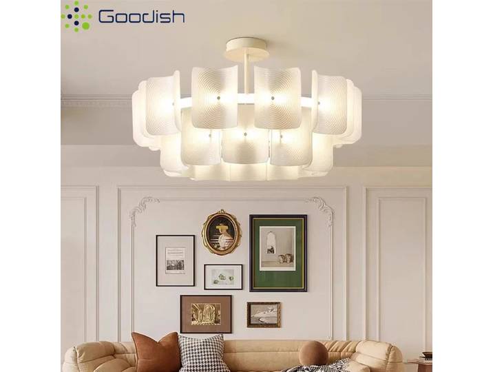Lampe suspendue LED moderne et simple en acrylique blanc, pièce d'art créative, lustre pour la décoration du salon et de la maison