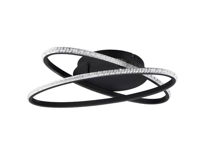 Led-Deckenleuchte Lane, Schwarz, Metall, 9 cm, 3 Helligkeitsstufen, Lampen & Leuchten, LED Beleuchtung, LED-Deckenleuchten