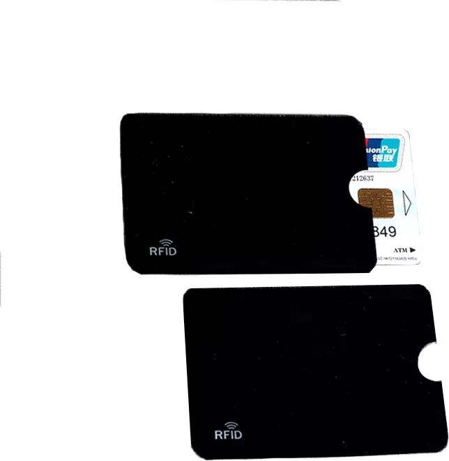 INF Lot de 12 pochettes de protection RFID pour cartes Le noir