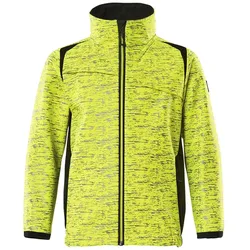Kinder Hi-Vis Softshelljacke "ACCELERATE SAFE" - 116 - gelb/schwarz