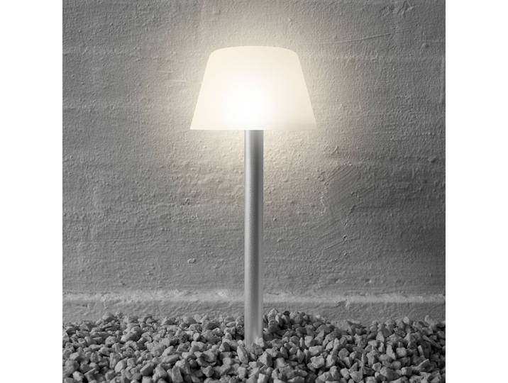 Eva Solo EVA SunLight Solar-Erdspießlampe, opalweiß, chrom / silber, Aluminium, Modern, Solarleuchte