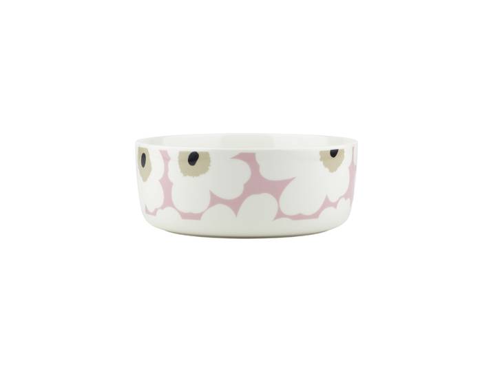 Marimekko - Saladier Unikko - Rose - Grès - Designer Maija Isola