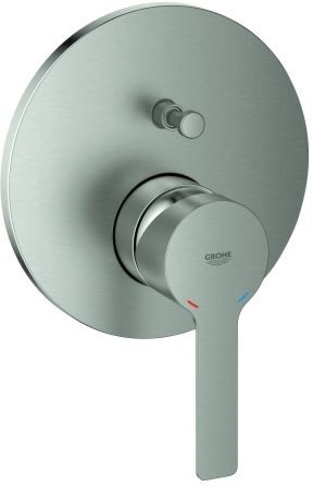 Grohe Lineare Fertigmontageset 24064DC1 supersteel, UP-Wannen-Einhebelmischer
