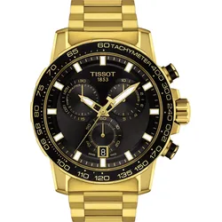Tissot T-Sport Supersport Chrono Quarz T125.617.33.051.01 - schwarz,Gelbgold - 45.50mm