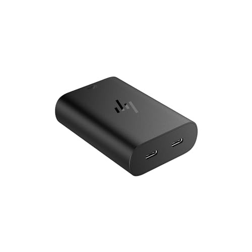 HP 65W GaN USB-C laptoplader Zwart