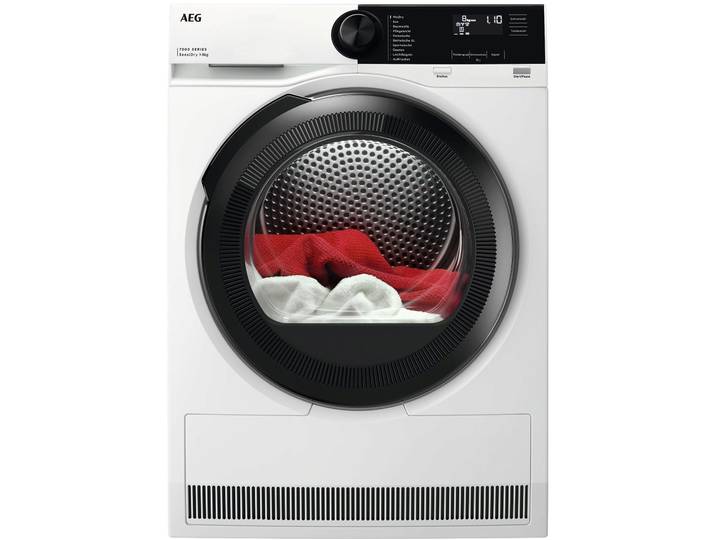 AEG Wärmepumpentrockner TR7TC86 , Energieeffizienz: C, weiß, B:59,6cm H:85cm T:66,3cm, Trockner, SensiDry - trocknet bei niedrigen Temperaturen für schonende Pflege, Wärmepumpentrockner