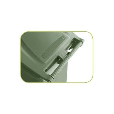 Stefanplast 120-Liter-Mülltonne mit Pedal, Braunerde