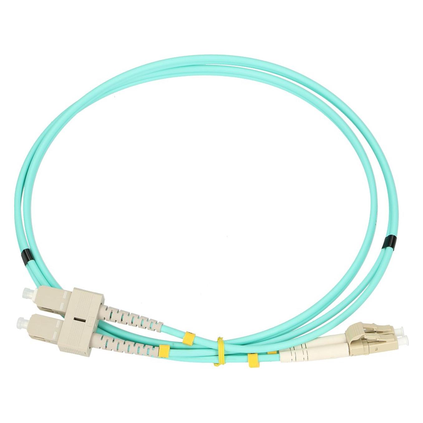 Extralink LC/UPC-SC/UPC | Patchcord | Wielomodowy, OM3, Duplex, 3mm, 2m (2 m) (EX.10321)