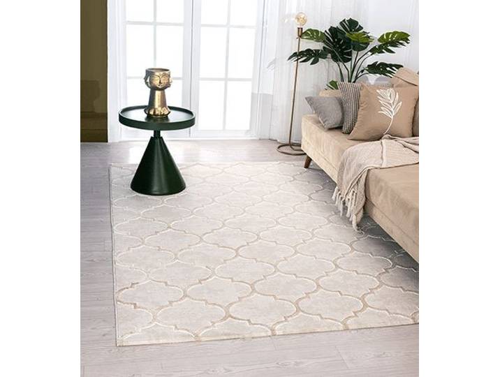 Läufer MERINOS Studio 28262 , beige, B:80cm H:12mm L:300cm, Polyester, Teppiche, Läufer, Hoch Tief Effekt, modernes Skandic Design