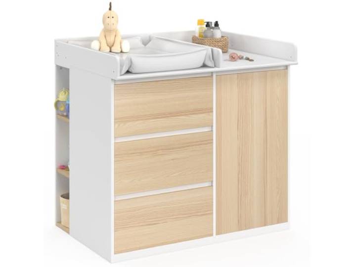 IDMarket - Wickelkommode, mitwachsend, Bernstein