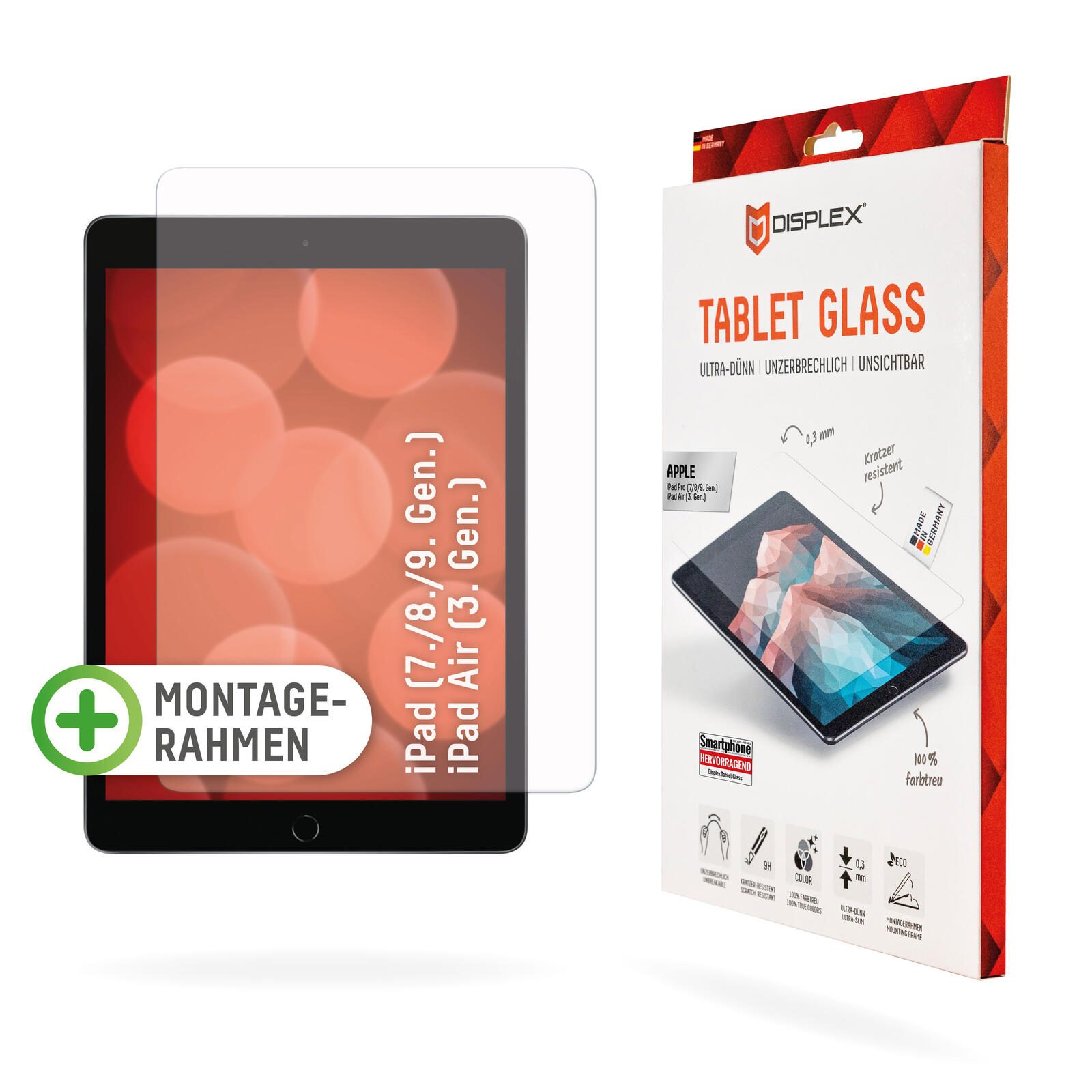 DISPLEX Tablet Panzerglas für Apple iPad (7.-9. Gen) / iPad Air (3. Gen) 01535