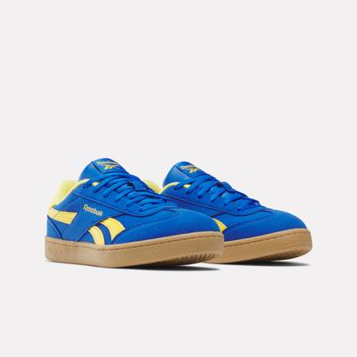 Sneaker REEBOK CLASSIC "REEBOK SMASH EDGE", Kinder, Gr. 37, blau (optimumblau, goldenhaze, rgum1), Synthetik, Schuhe Sneaker