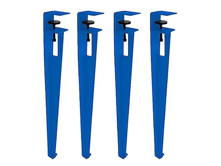 4x Verstellbare Tischbeine F-förmige Möbelfüße Eisen Möbelbeine,Metall Esstischbeine Tischkufen für DIY Couchtisch Möbelkonsolen,Das stanzfreie Design schützt den Desktop (76cm(30in),Blue)