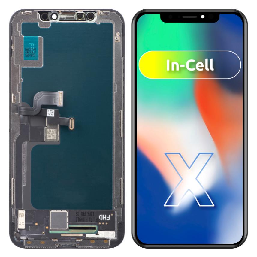Zy Display Unit für iPhone X, In-Cell Version, Schwarz (Display, Apple iPhone X) (58804700)