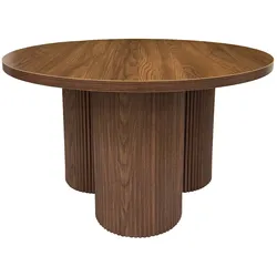 Oviala Business Runder Couchtisch 80 cm skandinavisches helles Holz