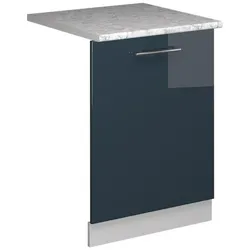 Vicco Geschirrspülblende Fame-Line, Geschirrspülerblende, Blau, Weiss