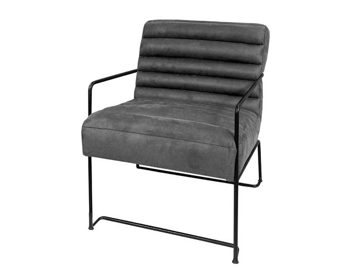 Fauteuil II Gris/Gris Tissu 63 x 81 x 78cm