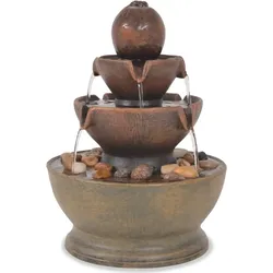 vidaXL Zimmerbrunnen mit Pumpe Polyresin