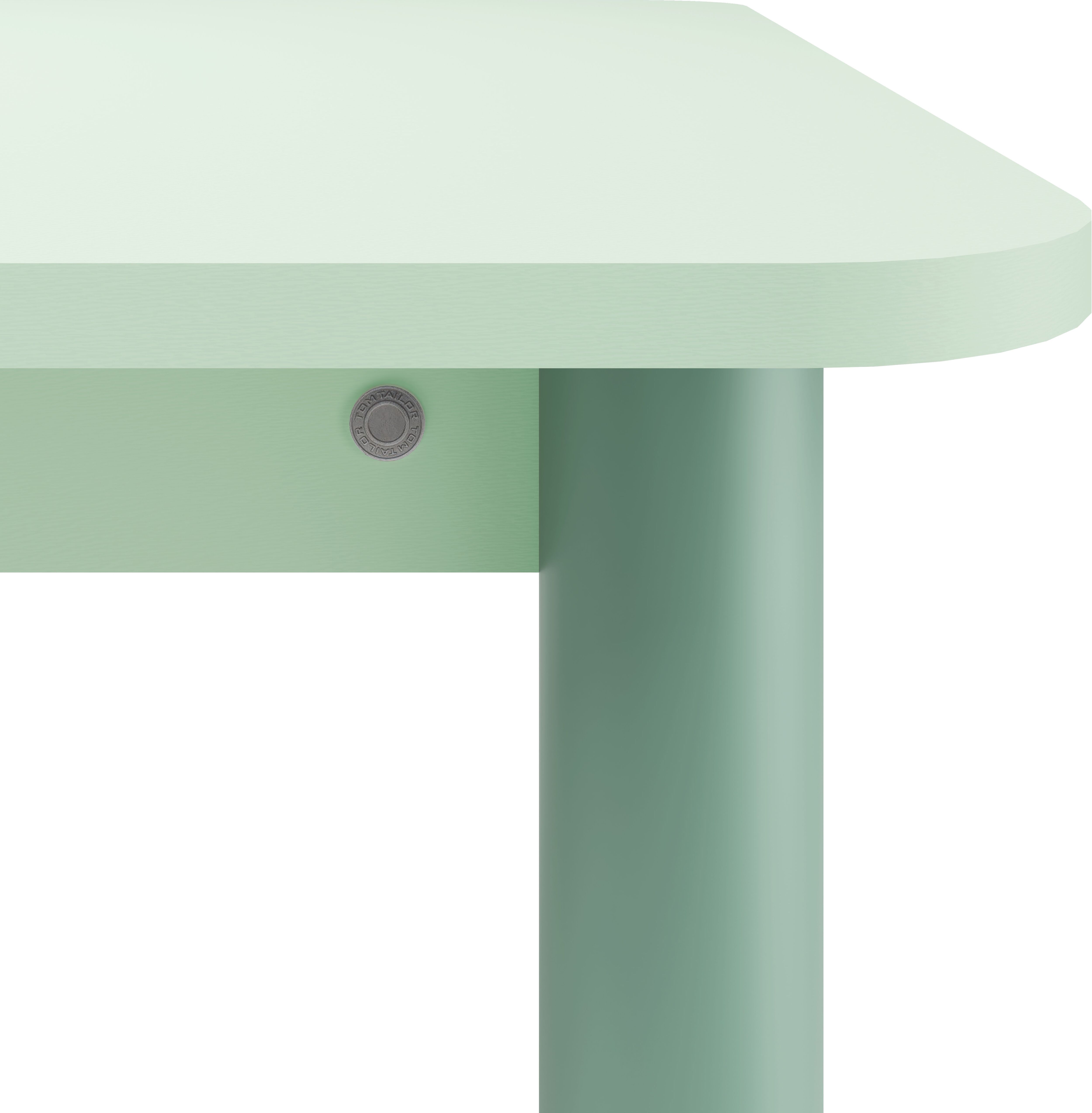 Esstisch TOM TAILOR HOME "COLOR TABLE", grün (fresh sage 08, sage 03, fresh sage 08), B:180cm H:76cm T:100cm, Tische, Esstisch, Esstisch, 4-Fuss, 3 Grössen, 3 Dekorfarben, 4 Fussfarben, ABS-Kante fresh sage 08, sage 03, fresh sage 08 B/H/T: 180cm x 76cm x
