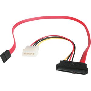 StarTech SATA-Kabel SAS729PW18, SATA 2, 3 Gbit/s, Datenkabel, SATA + LP4 Stecker / SFF Stecker, 45 cm
