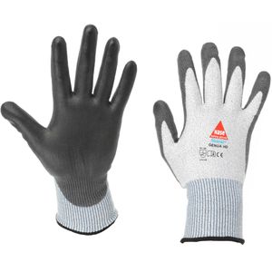Hase Schnittschutzhandschuhe Genua HD Grey, 508530, Schnittschutzlevel B, HPPE, Größe 7 / S, 10 Paar