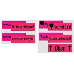 Herma, Sicherheitskennzeichnung, Hinweisetiketten