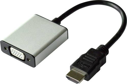 Value HDMI / VGA Adapterkabel HDMI-A Stecker, VGA 15pol. Buchse 0.15 m Schwarz 12.99.3119 HDMI-Kabel
