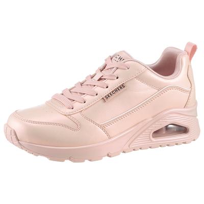 Sneaker SKECHERS "UNO-GALACTIC GAL", Damen, Gr. 42, rosa, Lederimitat, metallic, schimmernd, Schuhe Sneaker, Freizeitschuh, Keilsneaker, Schnürschuh mit Skech Air Ausstattung
