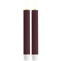 Stabkerze LED 15 cm Violett 2 Stück