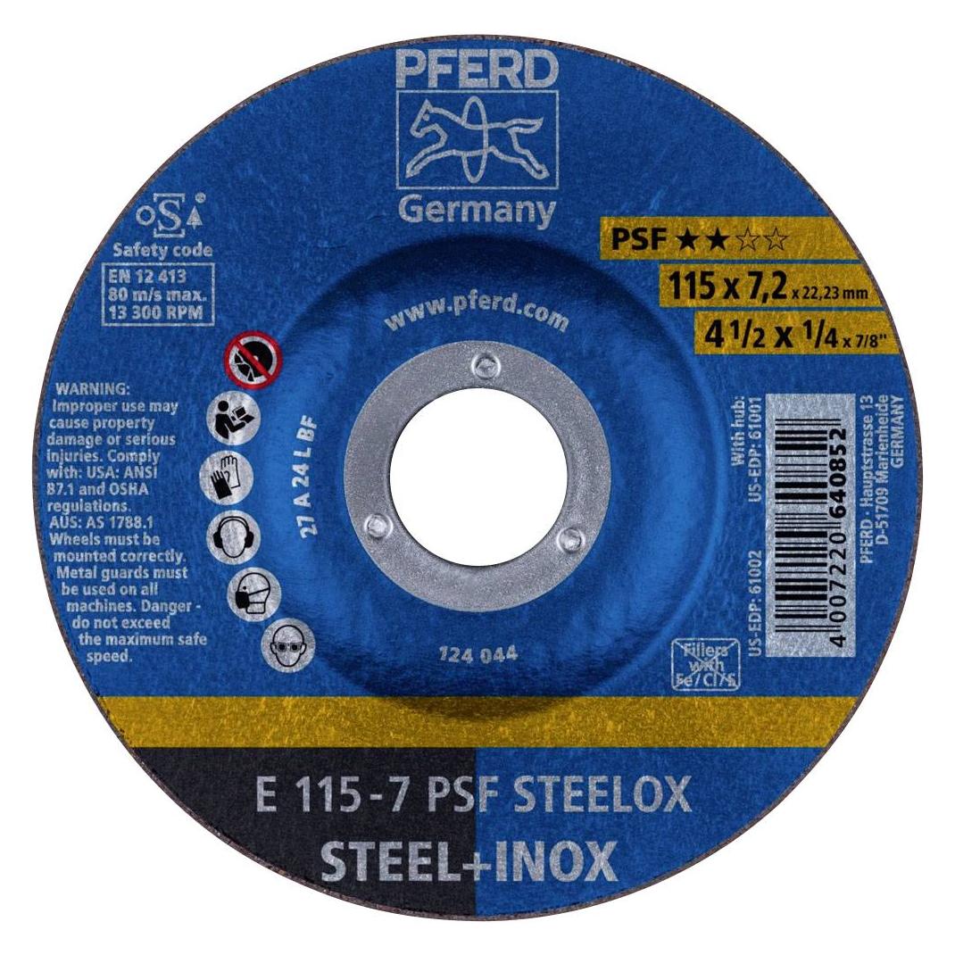 Pferd Schruppscheibe PSF STEELOX (E 115-7 PSF STEELOX)