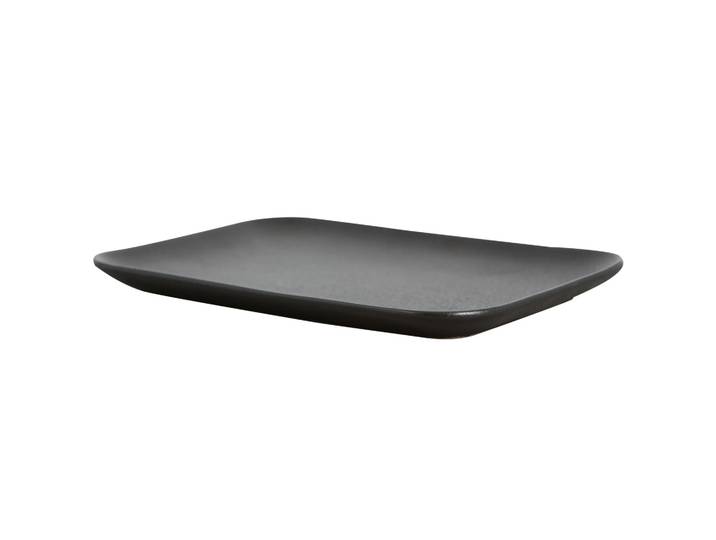 Byon Assiette rectangulaire Raw Black Noir