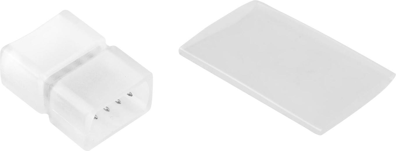 Eurolite Gerader connector voor LED neon flex 230V slim RGB aansluitset met krimpkous