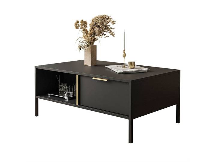 COUCHTISCH LARETTO mit Schublade anthrazit