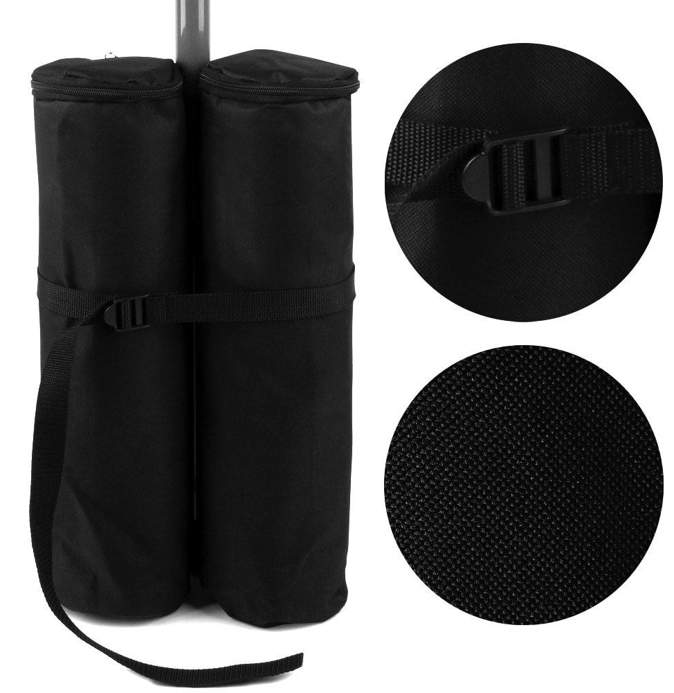 B2X Set van 4 pergola pootgewichten, zwart, draagvermogen 60 kg