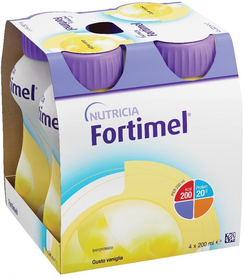 DANONE NUTRICIA SpA SOC.BEN. Fortimel Gusto Vaniglia 4x200 ml - Complemento Alimentare Iperproteico