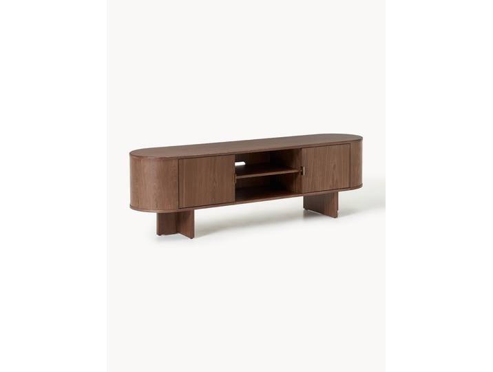 Holz-TV-Lowboard Zumi mit abgerundeten Ecken
