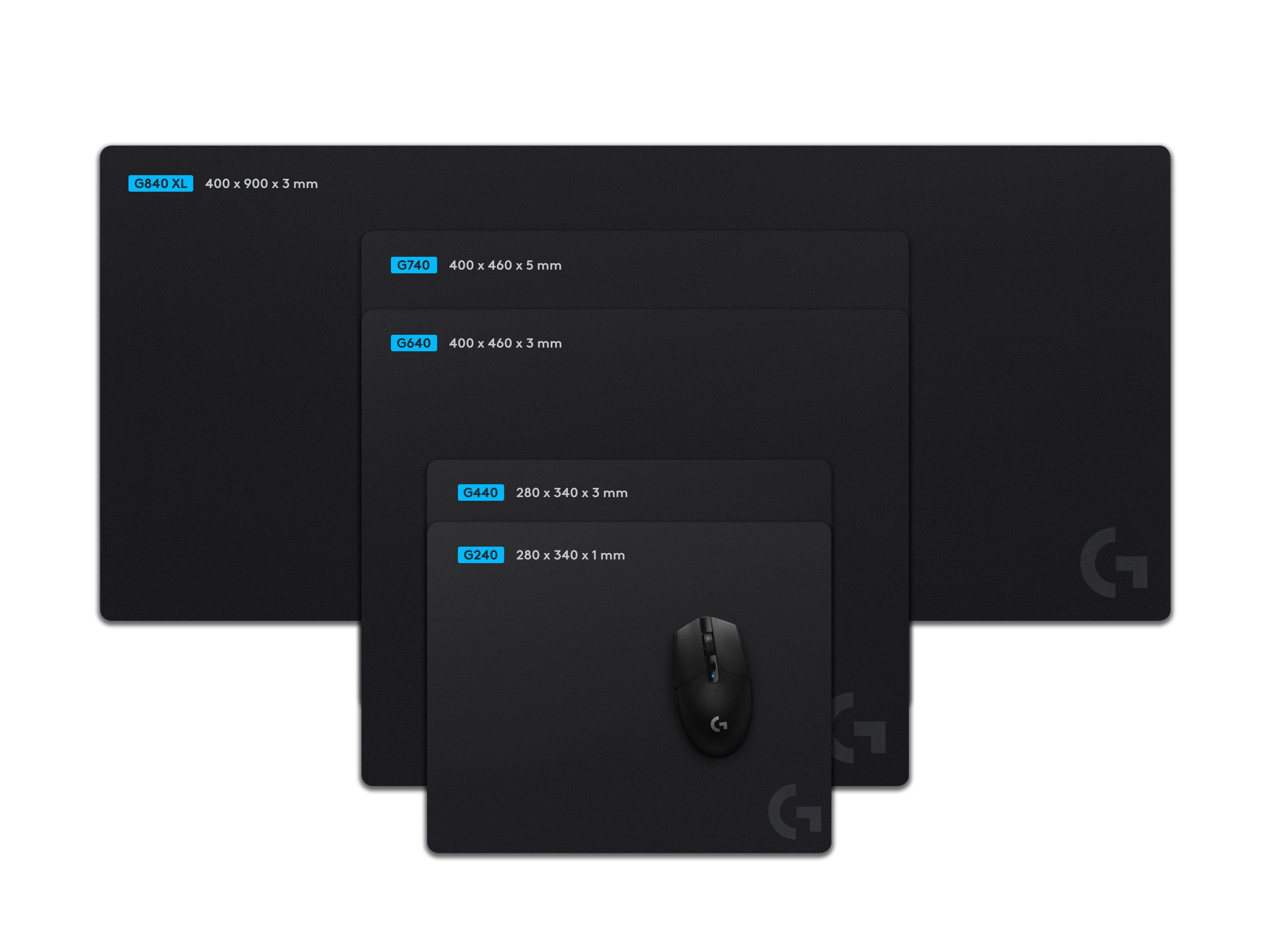 Logitech G240 Mauspad (Schwarz) 943-000785