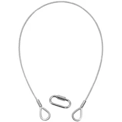 EUROLITE Sicherungsseil A 3x600mm bis 5kg, silber
