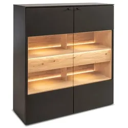 Venjakob Highboard Lumea Lack Grau Anthrazit